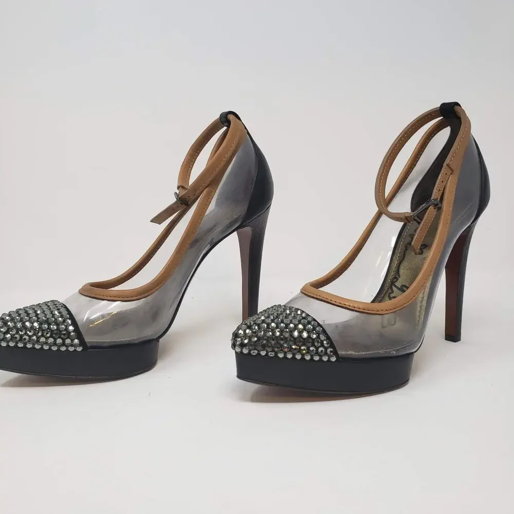 Lanvin Crystal Cap Toe Clear Pumps - 37.5 RESHOOT - Picture 4 of 10